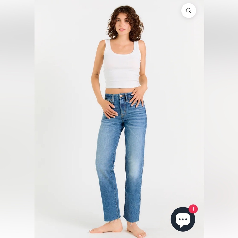 Classic Porter Blue Sustainable Straight Leg Jeans - Mabel